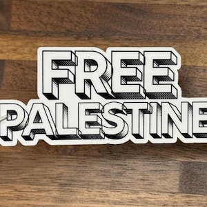 Palestine StickerJustice & Solidarity Sticker, Political Awareness Vinyl Decal, Protest and Equality Sticker