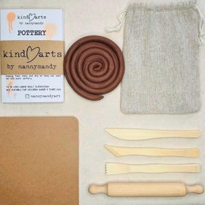 Children's Pottery Kit, Comprehensive Air Dry Clay Craft Set, All in One Creative Gift