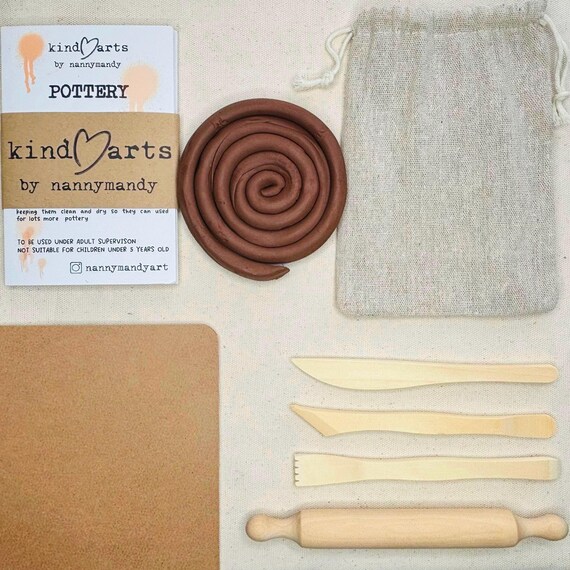 Children's Air Dry Clay Pottery Kit, Everything Included, All in One Creative Gift