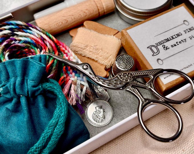 Sewing Repair Kit in Keepsake Tin - Gift for Makers & Menders