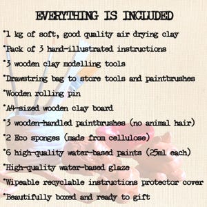 everything included, all-in-one pottery kit