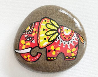 Painted Red Elephant Rock