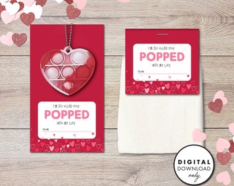 POP-IT Valentine - PRINTABLE - Instant Download