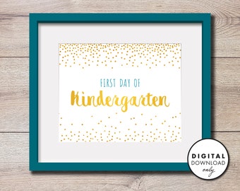 First Day of School Grade Signs –– DIGITAL DOWNLOAD