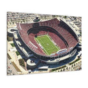 CANVAS ART - Arrowhead Stadium Wall Art | Kansas City Chiefs Wall Art | KC Chiefs | Chiefs Stadium | Chiefs Fan Gift | Arrowhead Canvas