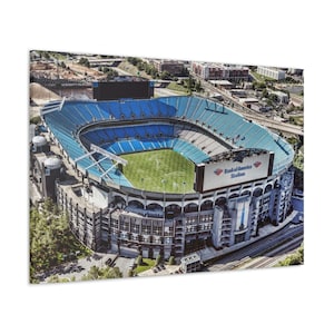 CANVAS ART - Carolina Panthers Stadium Wall Art / Panthers Wall Art / Carolina Panthers Canvas / Bank of America Stadium / Panthers Gift
