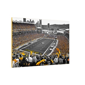 CANVAS ART - Pittsburg Steelers Wall Art | Heinz Field Wall Art | Pittsburg Steelers Canvas | Steelers Football Art | Steelers Fan Gift