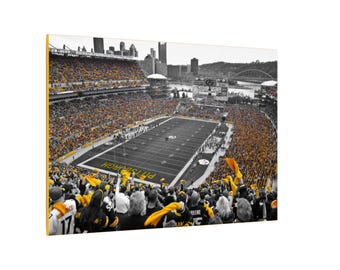 CANVAS ART - Pittsburg Steelers Wall Art | Heinz Field Wall Art | Pittsburg Steelers Canvas | Steelers Football Art | Steelers Fan Gift