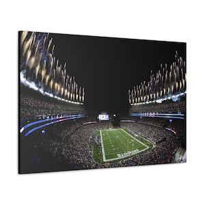 CANVAS ART -  New England Patriots Wall Art | Gillette Stadium Canvas | NE Patriots | Patriots Stadium | Patriots Fan Gift | Patriots Canvas