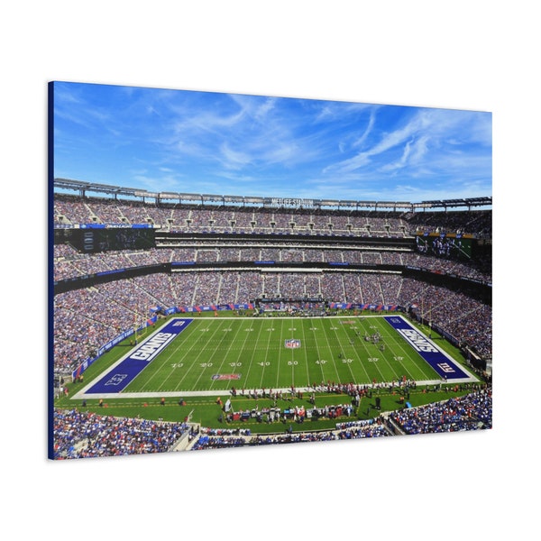 New York Giants Canvas Wall Art Etsy