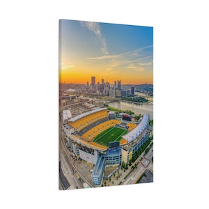 CANVAS ART - Pittsburg Steelers Wall Art | Acrisure Stadium Wall Art | Pittsburg Steelers Canvas | Steelers Football Art | Steelers Fan Gift