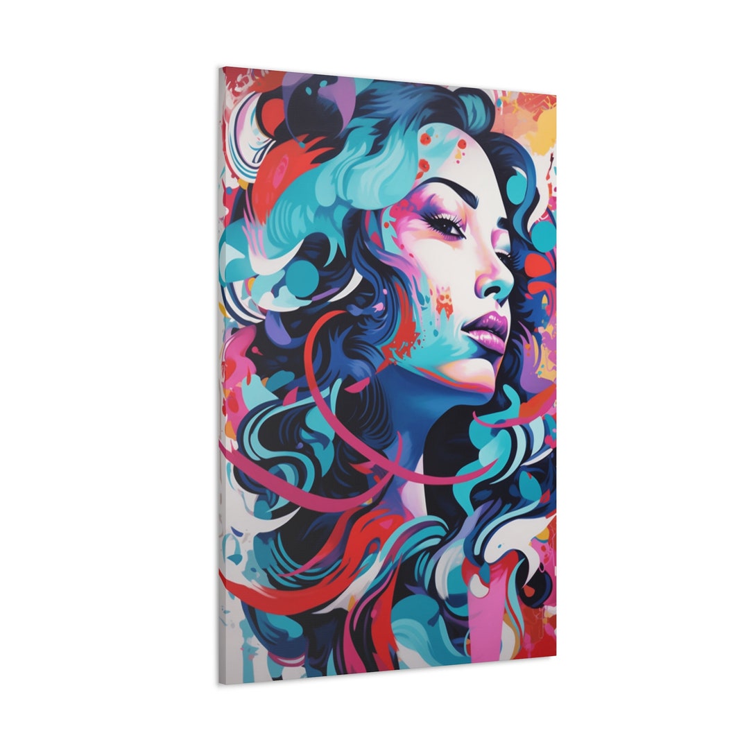 CANVAS ART - Abstract Woman Wall Art | Abstract Woman Face | Abstract ...