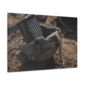 LEINWAND KUNST - US Army Wandkunst | Militärische Wandkunst | Militär Leinwanddruck | Armee Kunst | Soldaten Kunst | Militär Dekor | Armee Helm Art