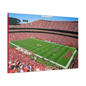 CANVAS ART - Arrowhead Stadium Wall Art | Kansas City Chiefs Wall Art | KC Chiefs | Chiefs Stadium | Chiefs Fan Gift | Arrowhead Canvas