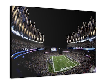 CANVAS ART -  New England Patriots Wall Art | Gillette Stadium Canvas | NE Patriots | Patriots Stadium | Patriots Fan Gift | Patriots Canvas