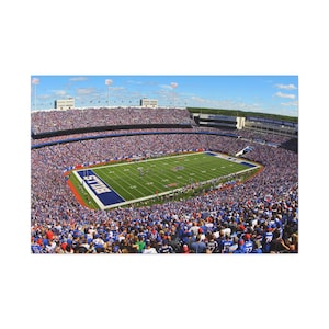 CANVAS ART - Buffalo Bills Stadium Wall Art | Highmark Stadium Wall Art | Buffalo Bills Canvas Print | Bills Football Art | Bills Fan Gift