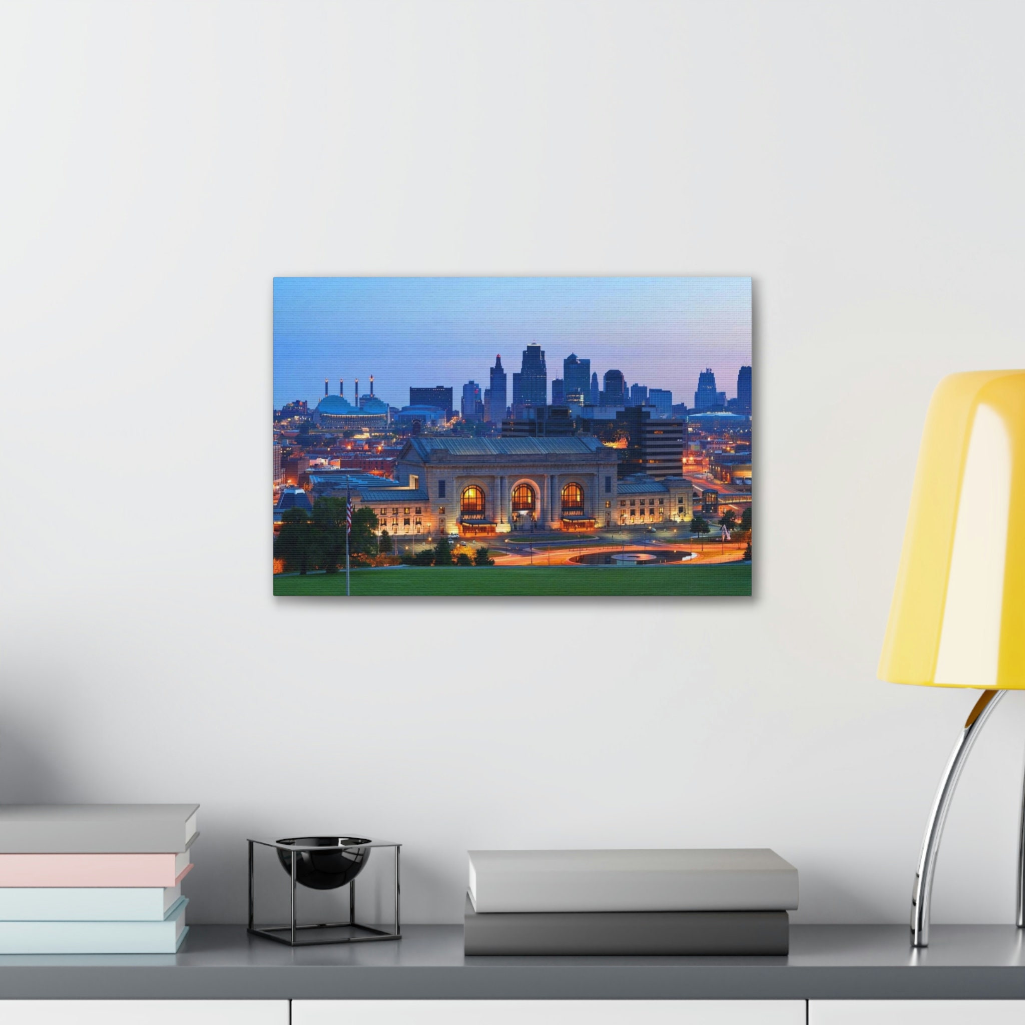 CANVAS ART Kansas City Skyline Wall Art KC Skyline - Etsy