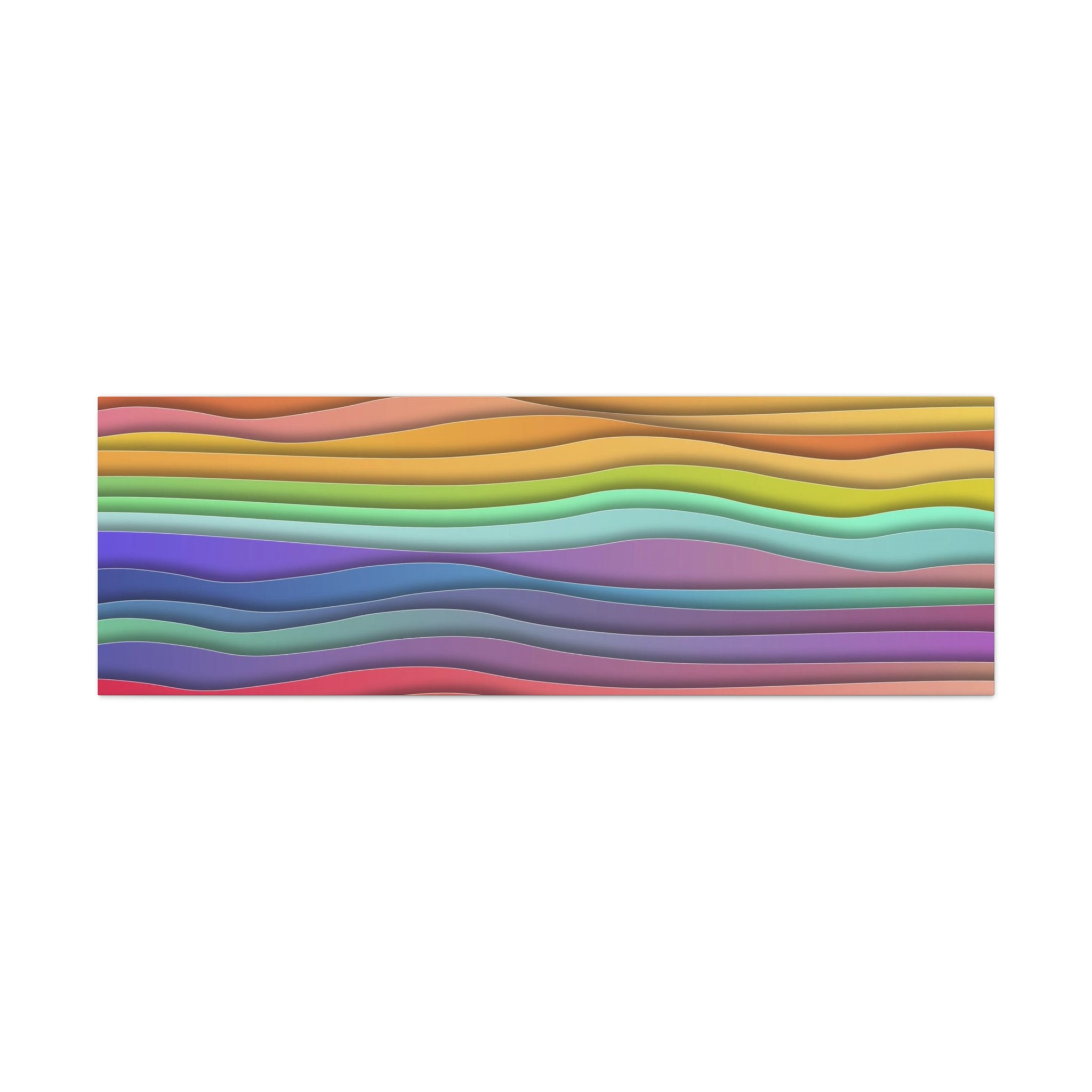 CANVAS ART Abstract Rainbow Wall Art Rainbow Art Rainbow Canvas Wall