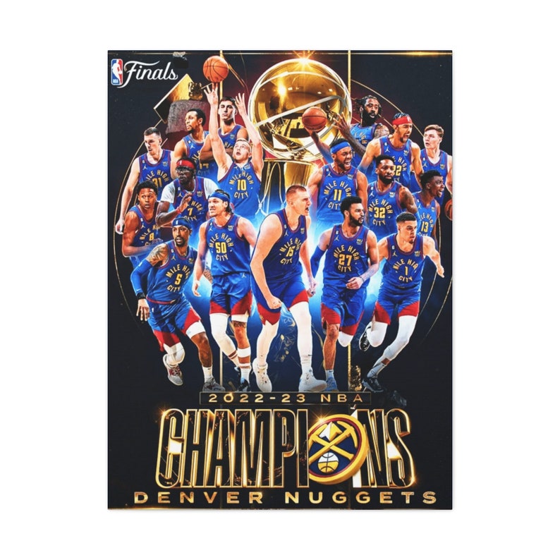 CANVAS ART Denver Nuggets Wall Art Denver Nuggets Canvas Etsy