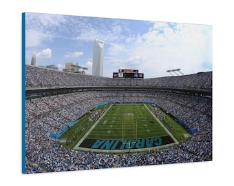 ARTE EN LIENZO - Arte mural del estadio de los Carolina Panthers / Arte mural de los Panthers / Lienzo de los Carolina Panthers / Estadio Bank of America / Regalo de los Panthers