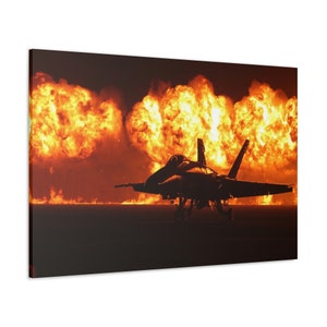 CANVAS ART - Air Force Wall Art | Military Wall Art | Air Force Canvas Print | Fighter Jet Canvas | US Air Force Veteran Gift | Home Decor