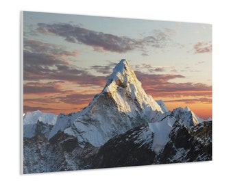 CANVAS ART - Mt. Everest Wall Art / Mountain Wall Decor / Nature Wall Art / Landscape Gift / Mt. Everest Canvas Print / Home/Office Decor