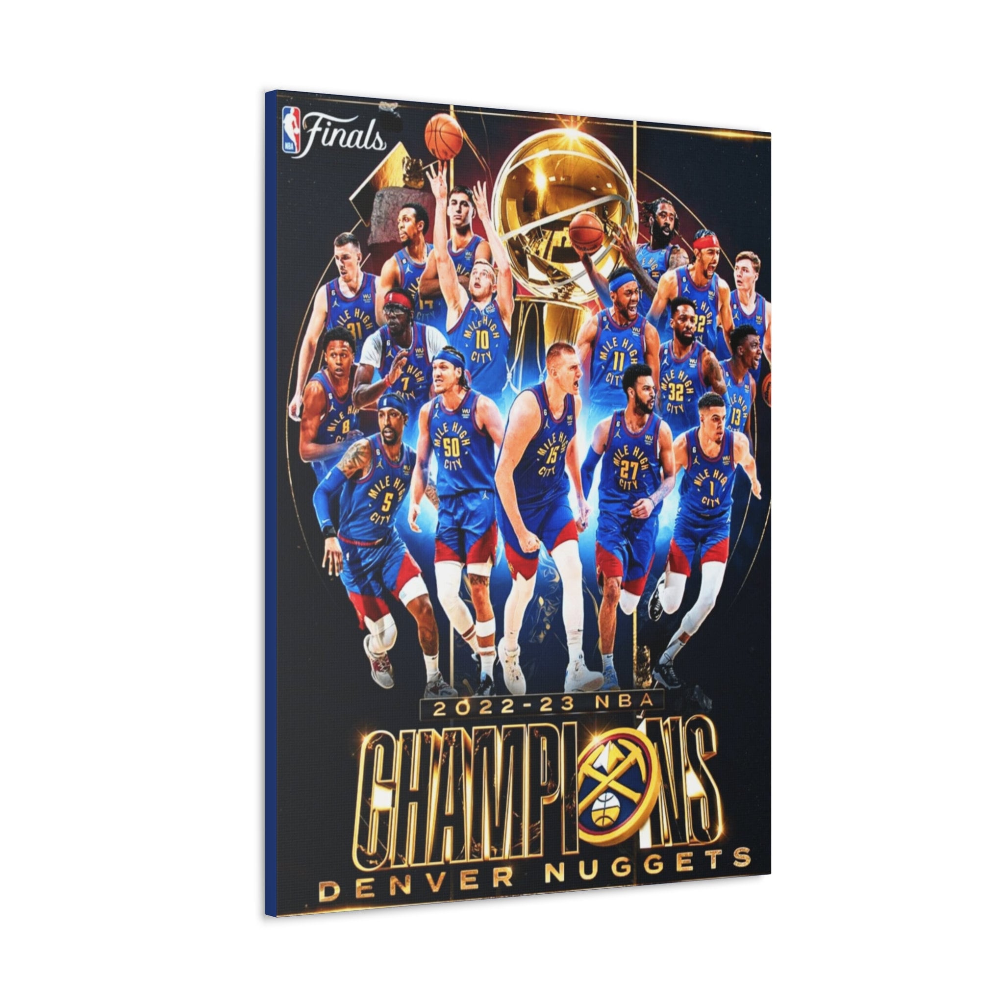  Denver City Nuggets Basketball Western Conference Champions  Poster First Time in The Finals Memorial Collection Poster Canvas Wall Art  (Unframed 24x30 inch) : Sports & Outdoors