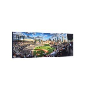 CANVAS ART - Detroit Tigers Comerica Park Wall Art | Tigers Stadium Canvas Print | Detroit Tigers Baseball Park Art | Tigers Field Gift