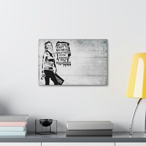 thumbnail image 2 of BANKSY Achieve Greatness Framed Poster – 4 Sizes A4/A3/A2/A1 – Graffiti Art Print 2 of 4