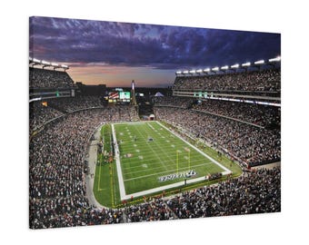 CANVAS ART - Gillette Stadium Wall Art | New England Patriots Art | NE Patriots | Patriots Stadium | Patriots Fan Gift | Patriots Canvas