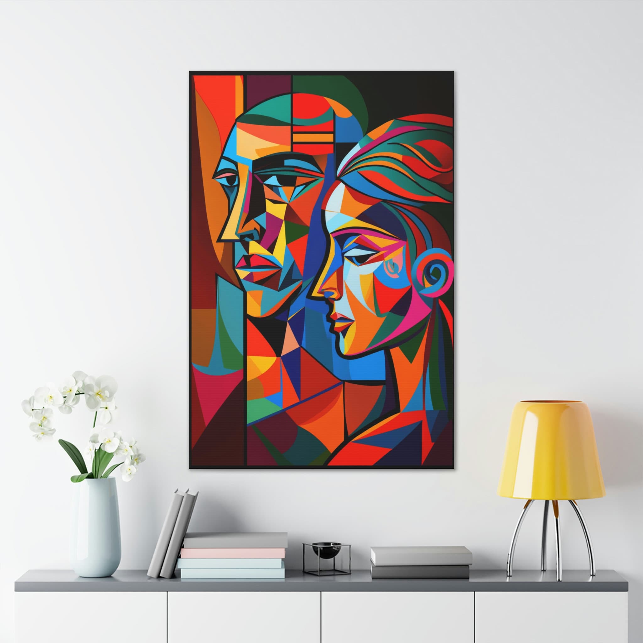 CANVAS ART Abstract Man/woman Wall Art Abstract Male/female Wall Art ...
