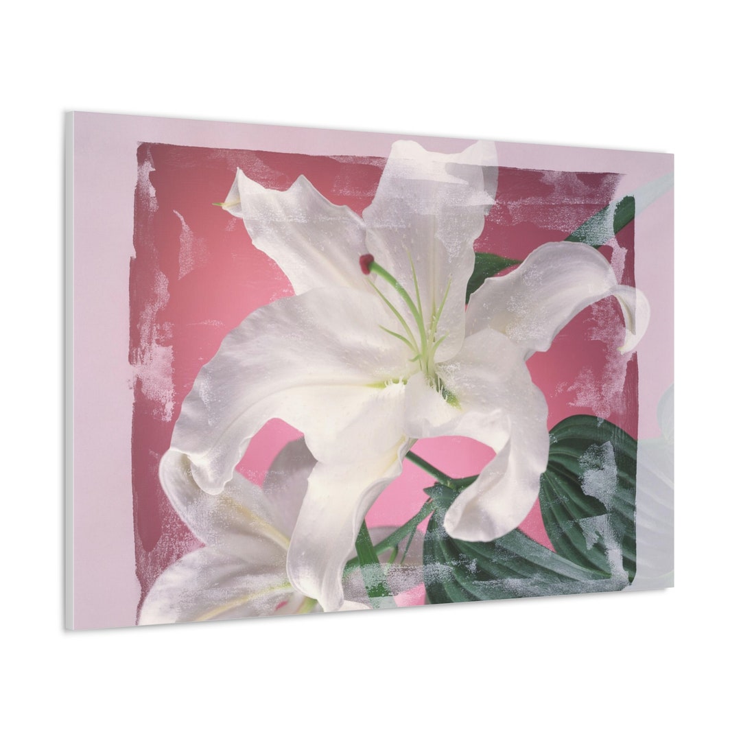 CANVAS ART Lily Wall Art Lily Artwork Lily Wall Decor Abstract Flower Art Abstract Floral Art