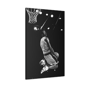 CANVAS ART - Kobe Bryant Wall Art | Black Mamba Canvas Print | Kobe Bryant Print | Kobe Dunking | Champion Lakers Home/Office Decor