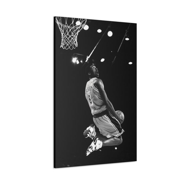 CANVAS ART - Kobe Bryant Wall Art | Black Mamba Canvas Print | Kobe Bryant Print | Kobe Dunking | Champion Lakers Home/Office Decor