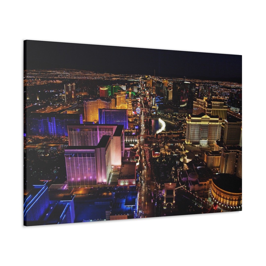 CANVAS ART Las Vegas Strip Art Las Vegas Wall Art Sin City Wall Art Las
