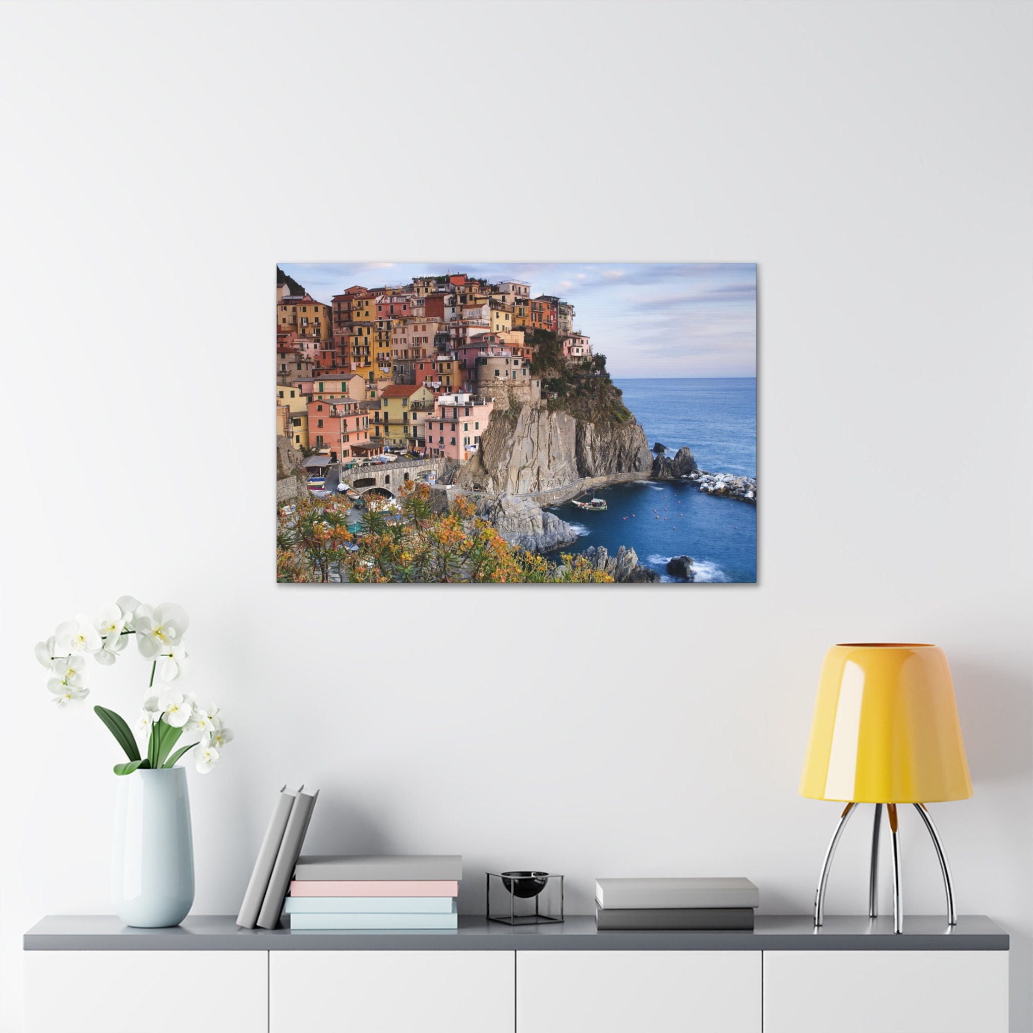 CANVAS ART Italy Wall Art Cinque Terre Print Italian Wall Art Italy