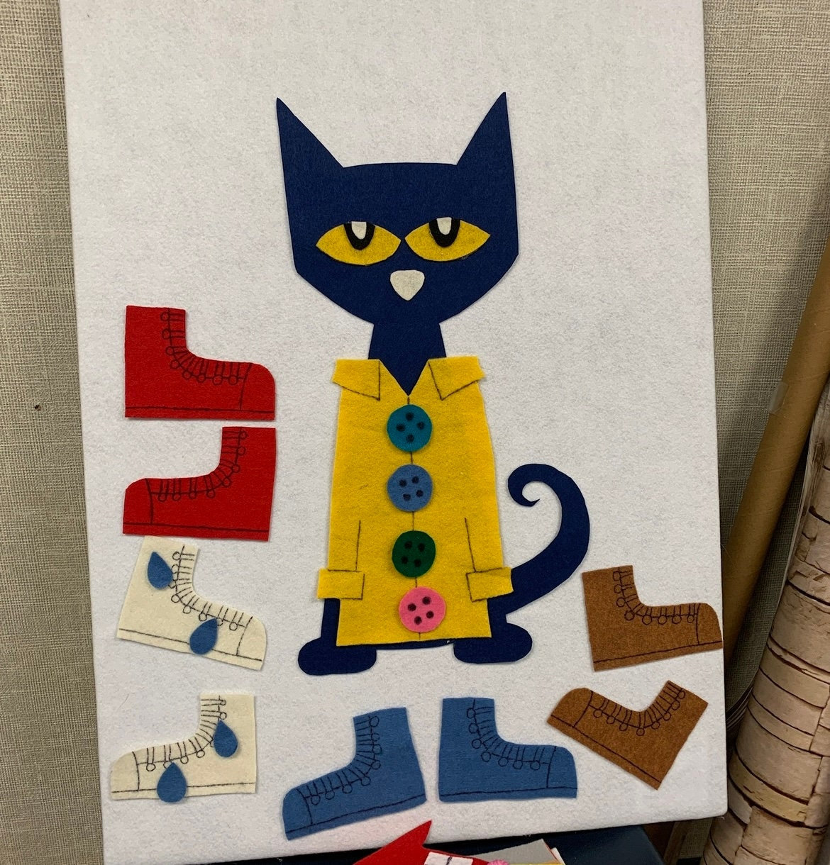 Pete the Cat Flannel Board Etsy