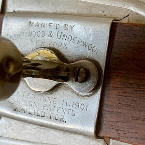 Stéréoscope Ancien Underwood & Underwood - New York Patent 1901 - Bois Et Métal