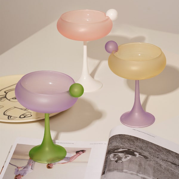 Retro Cocktail Glass Etsy