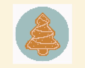 Patrón descargable de bordado - Adorno de galleta