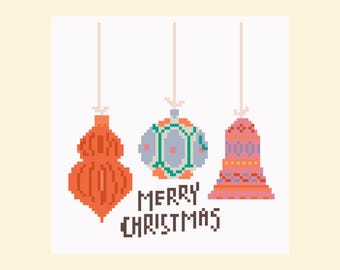 Patrón descargable de bordado - Adorno navideño