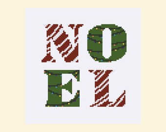 Patrón descargable de bordado - Navidad Noel