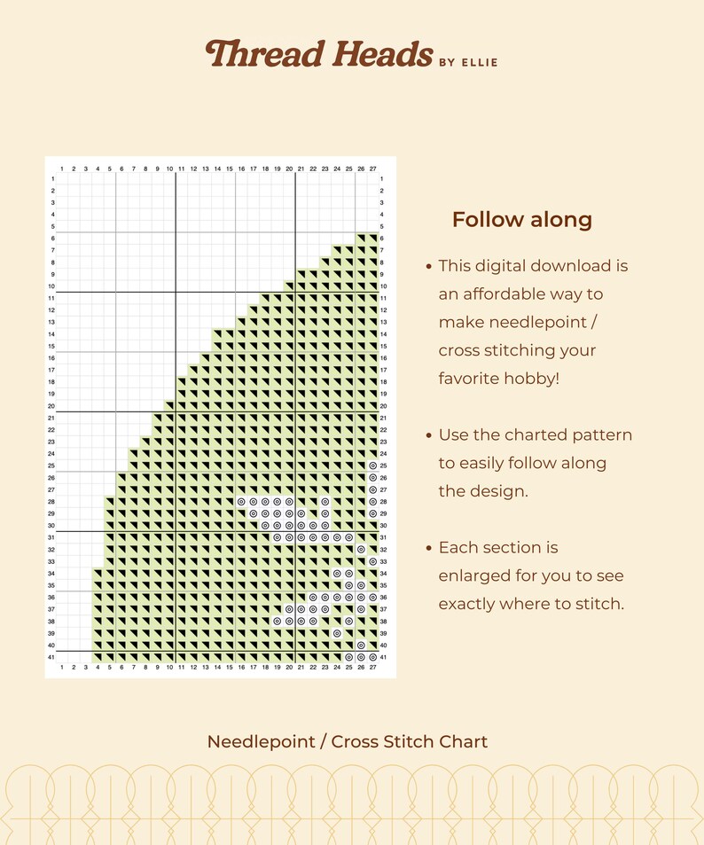 Needlepoint Grid Needlepoint Downloadable Pattern - Snowflake 2 Ornament - Etsy
