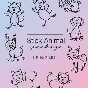 For commercial use Stick animal clipart