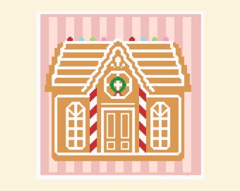Patrón descargable de bordado - Casa de jengibre