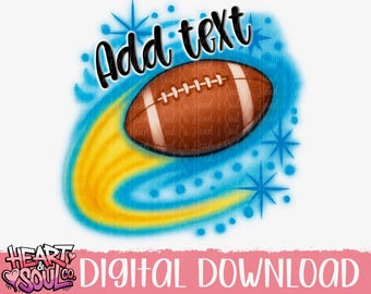Airbrush Football Background template png- Football Game day PNG- airbrush png-Digital download