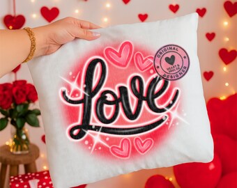 Airbrush Love PNG – Digital Download