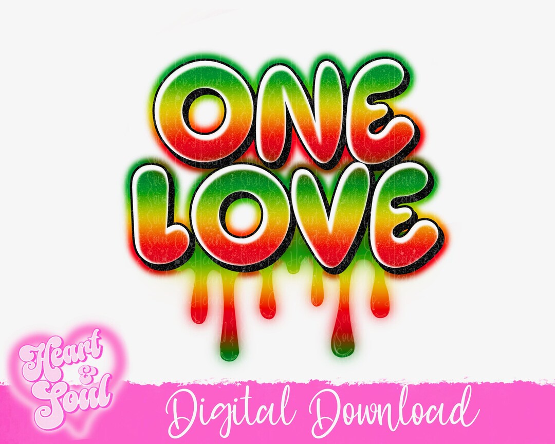 〖♡ONE.LOVE♡〗 One Love Png- Digital Download - Etsy