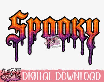 Spooky png- Halloween png-digital download