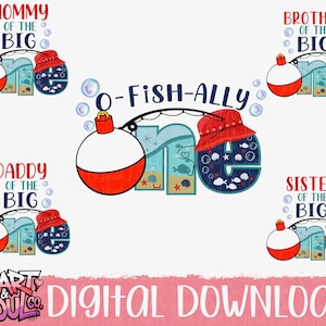 O fish ally One png- The big one birthday png- oafish ally one birthday png- family bundle